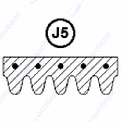 Ремень 1182 J5 LG 4400FR3116D